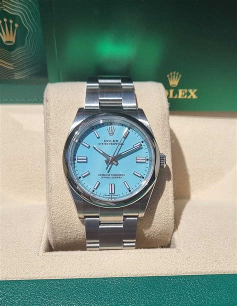 rolex oyster quadrante tiffany|rolex tiffany blue 36mm price.